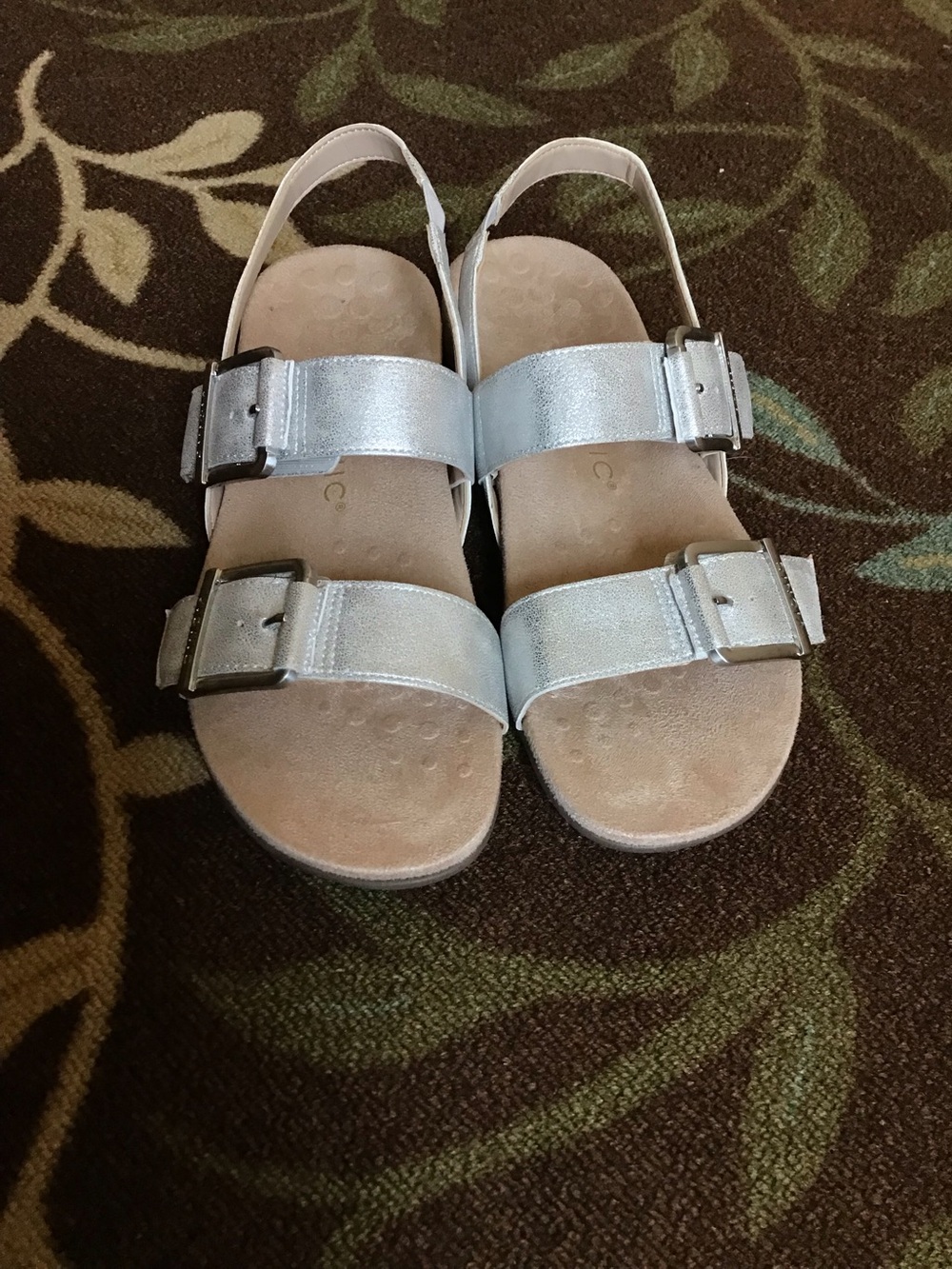 Vionic Reese Silver Sandals 9